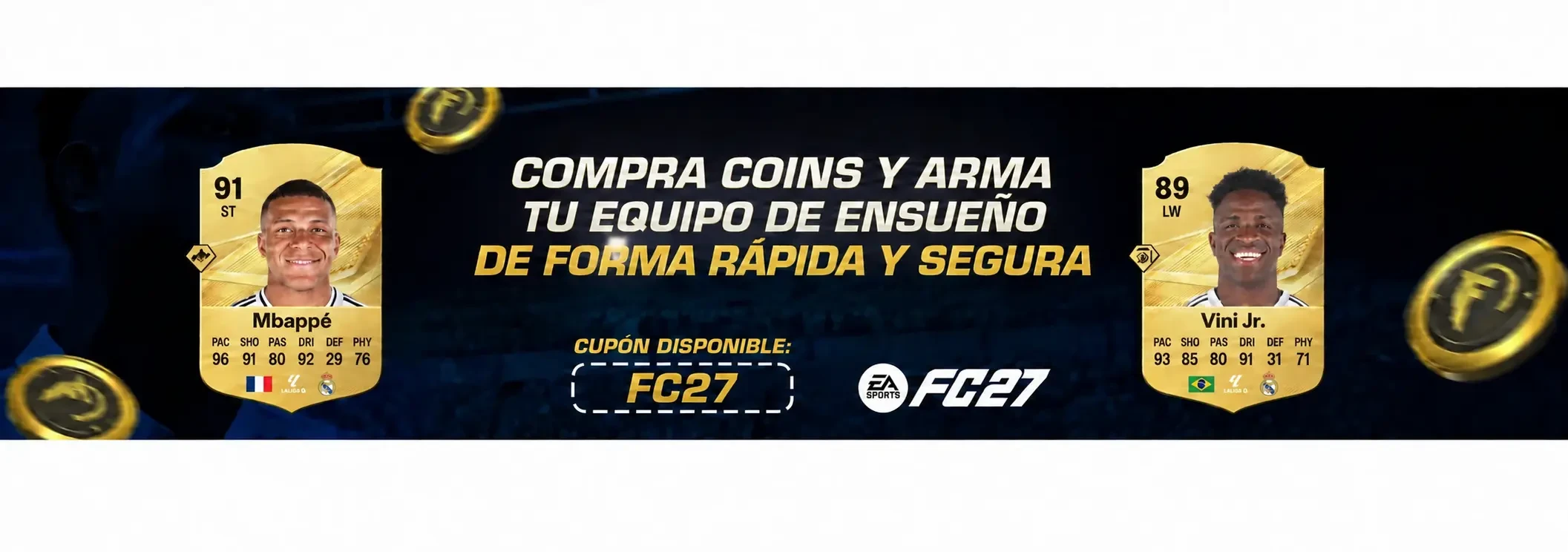 Compra monedas EA FC 27 en Futshop con el cupón FC27